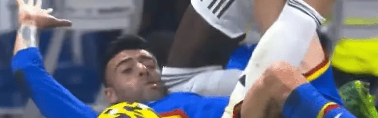 前西甲裁判：吕迪格对迭戈-里科属暴力行为，应被红牌罚下